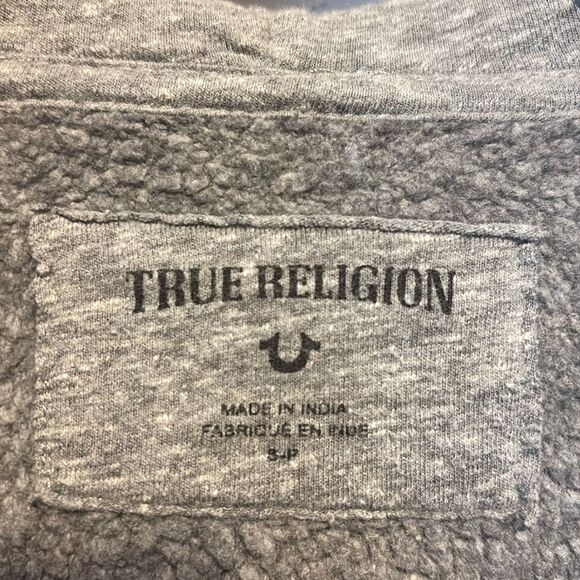 True Religion zip front hoodie sweatshirt - Picture 6 of 7